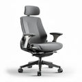 Ergonomische bureaustoel met grijze bekleding en verstelbare armleuningen 60 x 60 x 100cm
